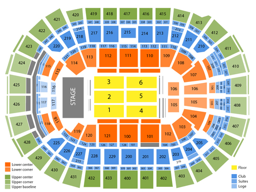 Verizon Center Floor Seating Chart